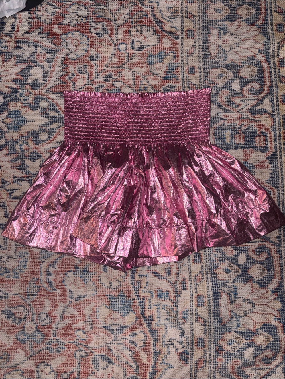 Koch Erica Metallic Skirt in Pink Parade SZ M NWT - Picture 2 of 4